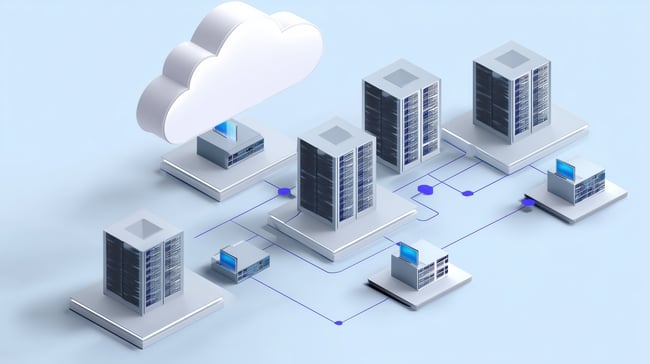Cette image représente le cloud et des data centers