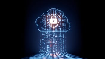 un nuage chiffré et un cadenas représentant la sécurisation de données dans le cloud